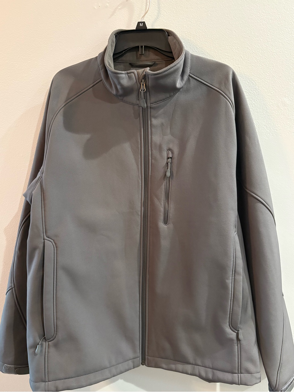 Kirkland Signature Men's Full Zip Gray Jacket/Size Xl